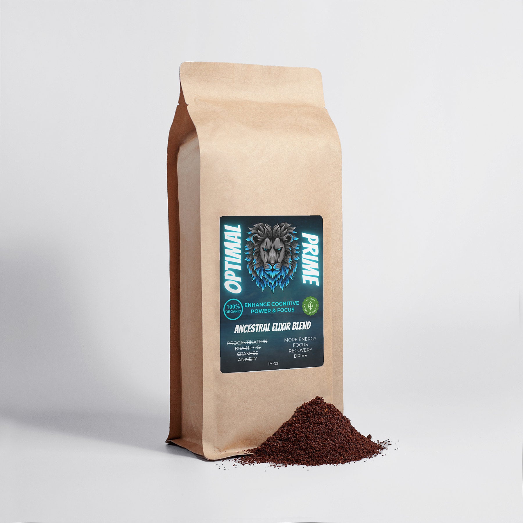 ANCESTRAL ELIXIR BLEND - 16oz Mushroom Coffee Fusion