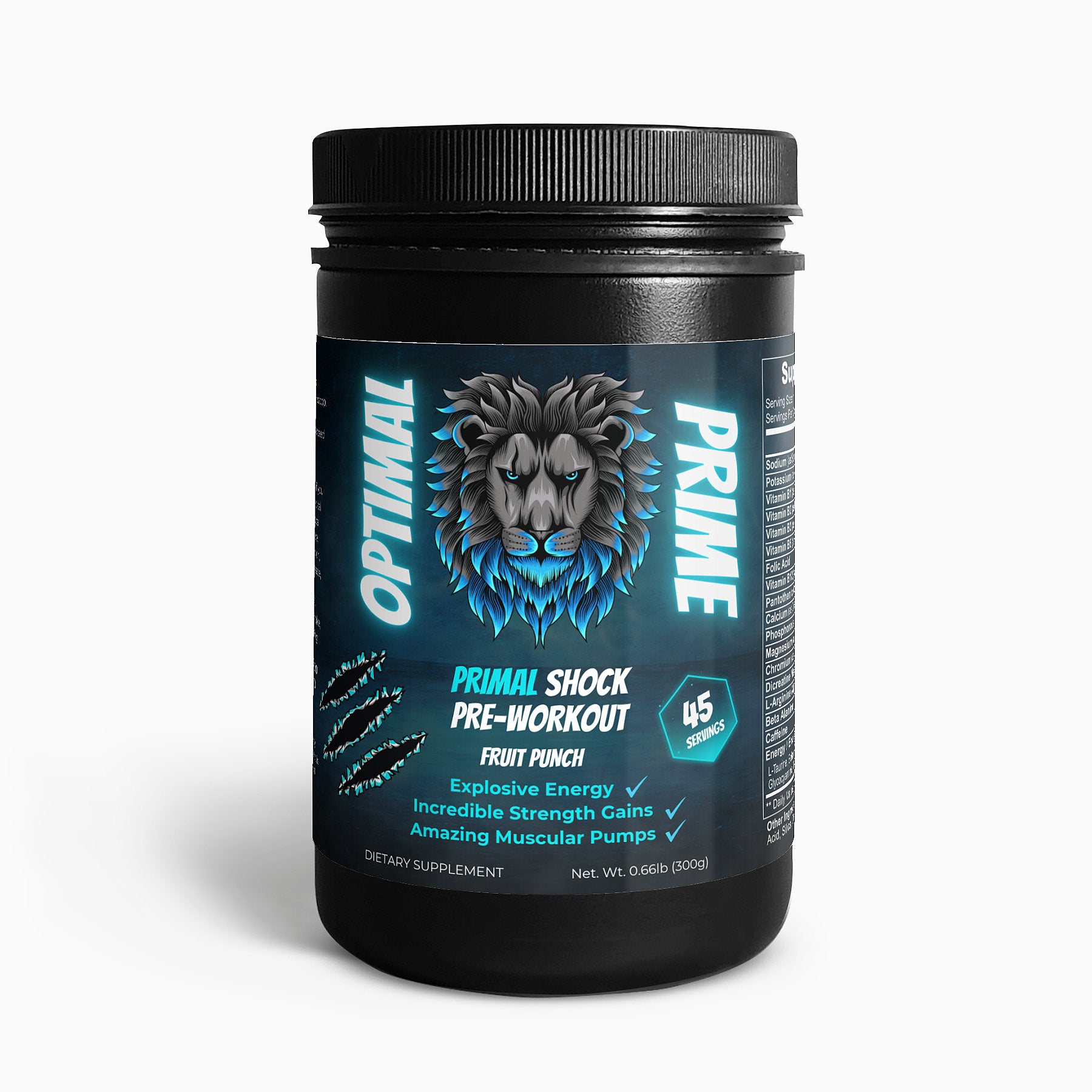 PRIMAL SHOCK PRE-WORKOUT (45 Servings)